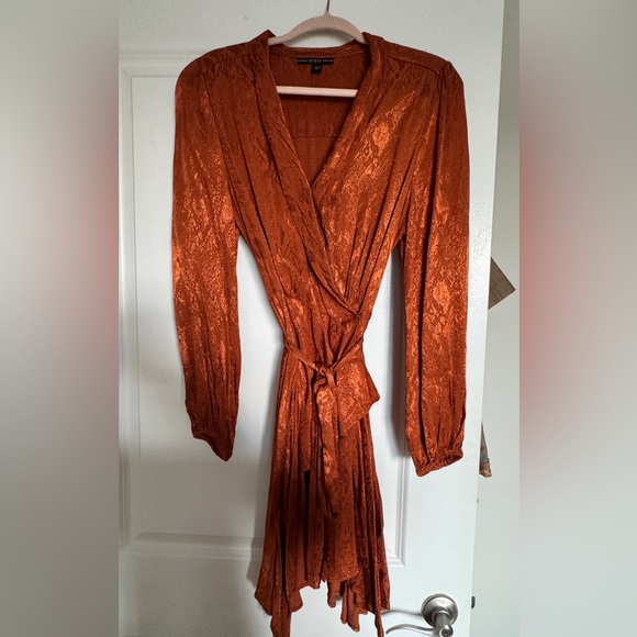 Guess Playful Shiny Wrap Dress M - Picture 2 of 7